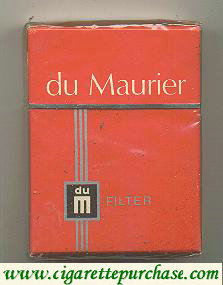 Du Maurier Filter cigarettes hard box